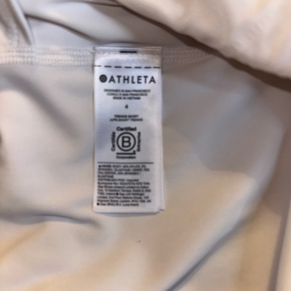 Athleta White Athletic Trekkie Skirt Skort Tennis Golf Women’s Size 4 - Picture 5 of 7